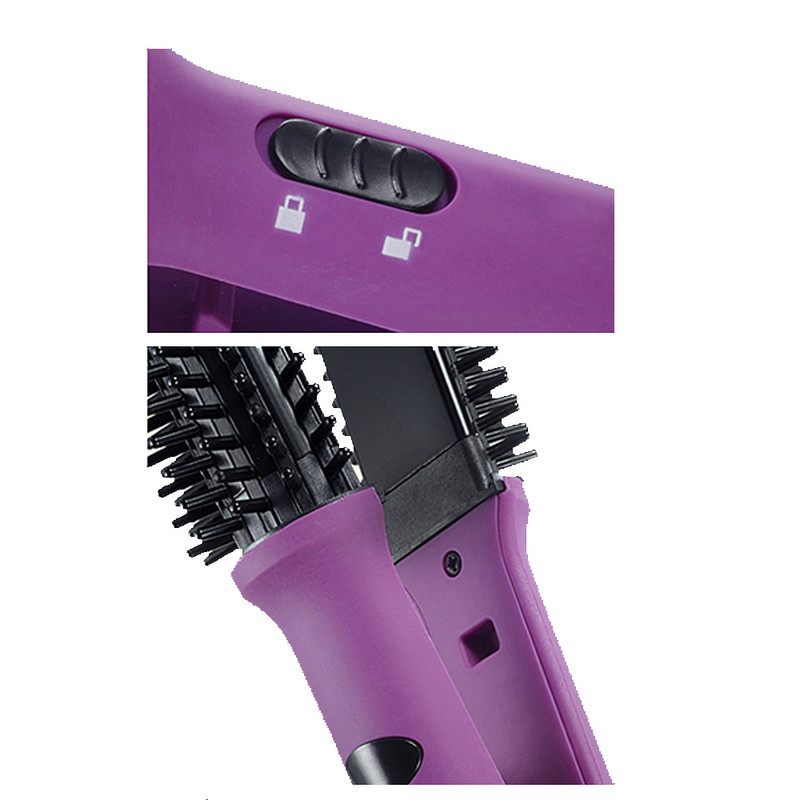 Professzionális többfunkciós hajkiegyenesítő kefe hajcsavaró hajvasaló göndörítő gőzös hajformázó hajvasaló eszköz