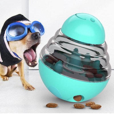Dinosaur Egg Shape Tumbler Slow Leakage Food Feeder Toy Dog Self Feeders Cat And Dog Leak Slow Food Puzzle Training Tool