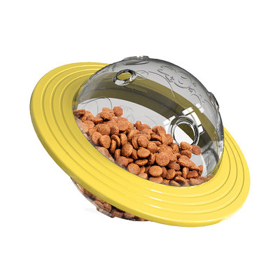 Lendava taldriku kujuga trummel Aeglase lekkega toidusöötja Mänguasjakoera isetoitja Kassi ja koera lekkiv aeglane toit Pusletööriist Koeratarvikud