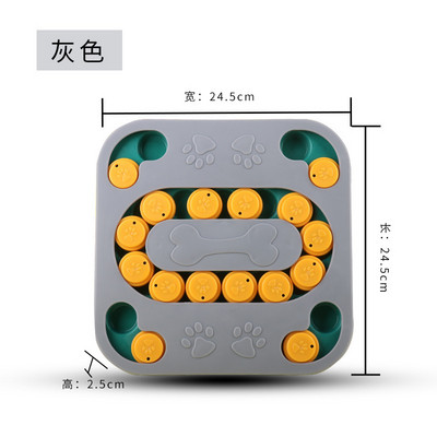Koerte puslemänguasjad Pöördlaud Aeglane söötja Hariv mänguasi Interaktiivne lekkiv toidukauss Aeglaselt söömiskauss Lemmikkassi koera koolitusmäng