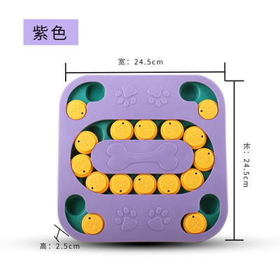 Koerte puslemänguasjad Pöördlaud Aeglane söötja Hariv mänguasi Interaktiivne lekkiv toidukauss Aeglaselt söömiskauss Lemmikkassi koera koolitusmäng