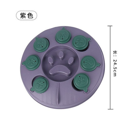 Koerte puslemänguasjad Pöördlaud Aeglane söötja Hariv mänguasi Interaktiivne lekkiv toidukauss Aeglaselt söömiskauss Lemmikkassi koera koolitusmäng