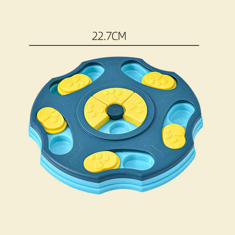 Koerte puslemänguasjad Pöördlaud Aeglane söötja Hariv mänguasi Interaktiivne lekkiv toidukauss Aeglaselt söömiskauss Lemmikkassi koera koolitusmäng