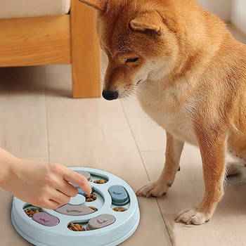 Παιχνίδια παζλ για σκύλους Διαδραστικός τροφοδότης αργής τροφοδοσίας Puppy IQ Διανομέας τροφής που τρώει αργά Αντιολισθητικό μπολ Εκπαιδευτικό παιχνίδι για κατοικίδια γάτα σκύλους