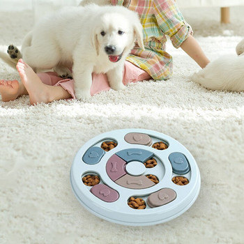 Παιχνίδια παζλ για σκύλους Διαδραστικός τροφοδότης αργής τροφοδοσίας Puppy IQ Διανομέας τροφής που τρώει αργά Αντιολισθητικό μπολ Εκπαιδευτικό παιχνίδι για κατοικίδια γάτα σκύλους