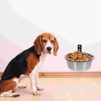 Επιτοίχιο Υπερυψωμένο μπολ για σκύλους Μπολ από ανοξείδωτο ατσάλι Μεγάλα σκυλιά για κατοικίδια Λεκάνη τροφής για γάτες για κουτάβια Μικρό νερό