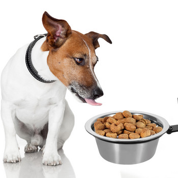 Επιτοίχιο Υπερυψωμένο μπολ για σκύλους Μπολ από ανοξείδωτο ατσάλι Μεγάλα σκυλιά για κατοικίδια Λεκάνη τροφής για γάτες για κουτάβια Μικρό νερό
