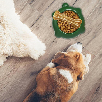 Puppy Slow Feeding Bowl Large Slow Feeder Dog Bowl Στρογγυλό χαλάκι διανομής Πλάκα τροφοδοσίας σιλικόνης Dog Lick Pad Κλουβί Εκπαιδευτικά Βοηθήματα για
