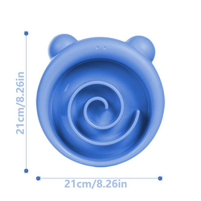 Bol pentru hrănire lentă pentru cățeluș Bol mare pentru hrănire lentă pentru câini Covoraș rotund de distribuire Placă de hrănire Tampă de linge pentru câini din silicon Ajutoare pentru antrenament pt.