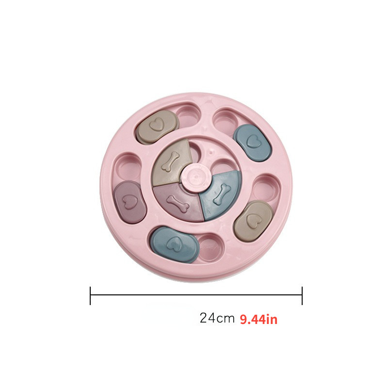 Naminių šunų lėto maitinimo dubuo Neryjantis naminių gyvūnėlių lėto maisto šuniuko neslystantis dėlionės dubuo šėrimo lėkštė Mažas ir vidutinio dydžio dubuo šuniui