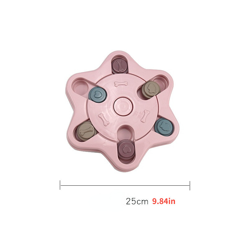 Naminių šunų lėto maitinimo dubuo Neryjantis naminių gyvūnėlių lėto maisto šuniuko neslystantis dėlionės dubuo šėrimo lėkštė Mažas ir vidutinio dydžio dubuo šuniui