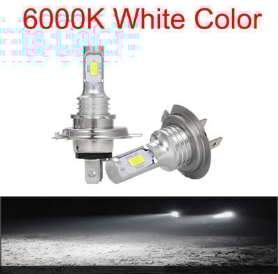 2tk H7 H4 H11 LED auto esitule pirn 20000Lm juhtmevaba ventilaatorita disain CSP kiip LED esilatern autodele 80W 12V 6000k valge