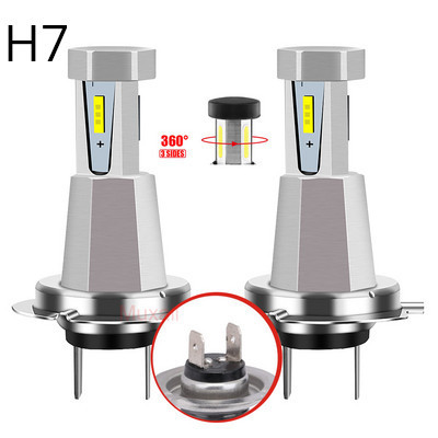 50000LM H4 H7 H11 LED automašīnu priekšējie lukturi Canbus bez kļūdu 120W 6000K automašīnu priekšējie lukturi spuldzes 1: 1 mini diode auto gaismas 12V 24V kravas automašīna