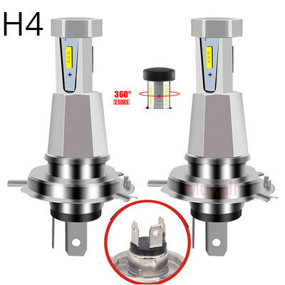 50000LM H4 H7 H11 LED automašīnu priekšējie lukturi Canbus bez kļūdu 120W 6000K automašīnu priekšējie lukturi spuldzes 1: 1 mini diode auto gaismas 12V 24V kravas automašīna