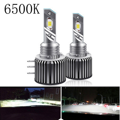 2tk Turbo H15 Led pirnid Canbus 80W 50000Lm auto tuled 12V 24V CSP Super Bright auto lambid Vw Golf Audi Kia Bmw jaoks