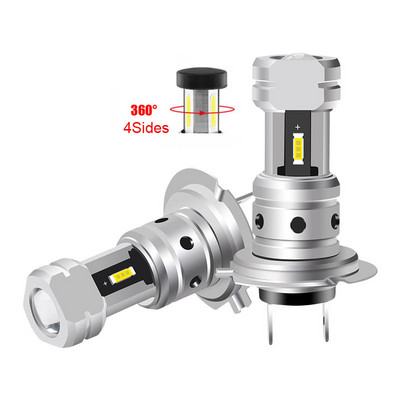 2db H7 Led H4 autós lámpa fényszórók H8 H9 H11 izzók 9005 HB3 9006 HB4 jéglámpa 120W 30000LM 12V 24V 4 oldalsó világítás autók