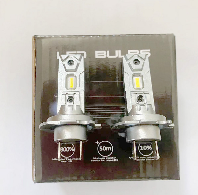 2vnt X5 Turbo H7 LED lemputės Wirelass CSP Chip High Power 120W 58000LM Skirtas Mercedes W211 W203 automobilio priekinių žibintų priekinių žibintų rūko žibintas