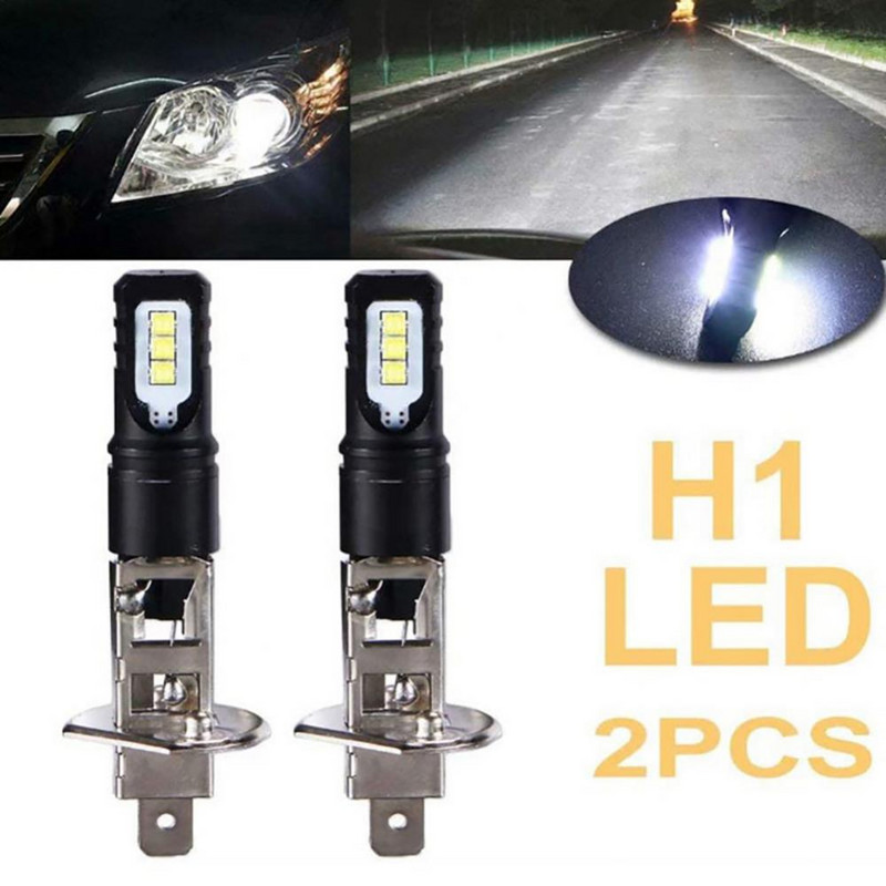 Auto LED-udu udutulelatern H3 / H1 80W CSP 2525 6LED ülihele lamp suure võimsusega esilatern udutule pirnid autotuled