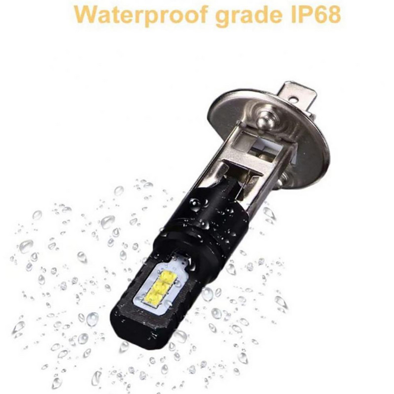 Auto LED-udu udutulelatern H3 / H1 80W CSP 2525 6LED ülihele lamp suure võimsusega esilatern udutule pirnid autotuled