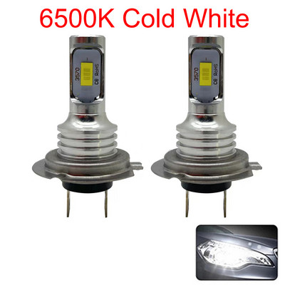 2 vnt H7 Led automobilio rūko žibintas H4 H11 H8 H9 H16 priekinis žibintas, ypač ryškus 9005 9006 Hb4 H1 H3 led lempos vairavimo žibintas 6500K 12V