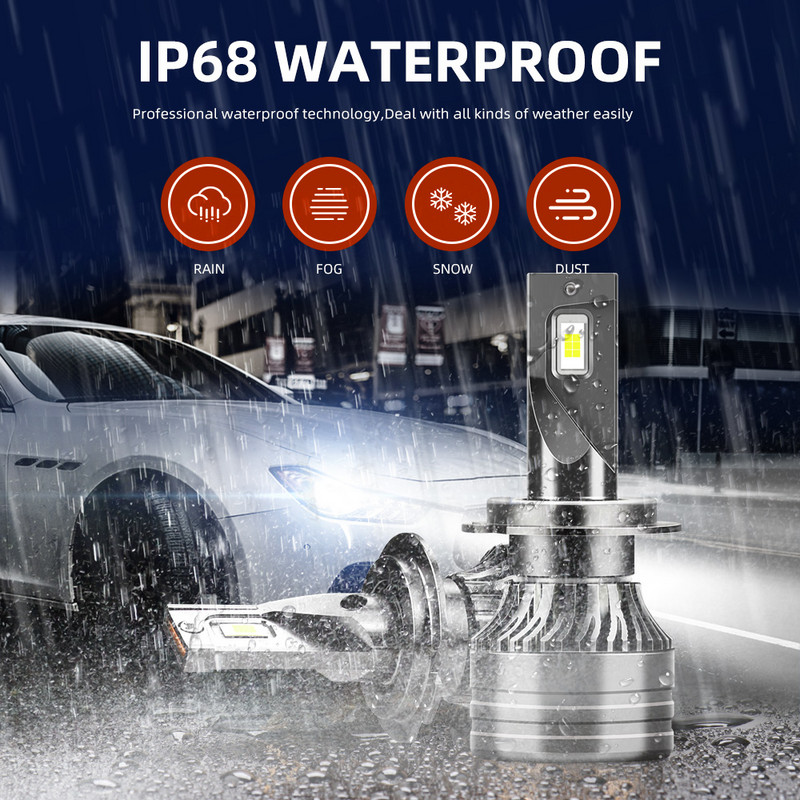 Νέοι προβολείς αυτοκινήτου LED H7 H4 H8/H9/H11 HB3/9005 HB4/9006 Auto Bulb 120W 50000LM Automobiles Headlamp 6500K