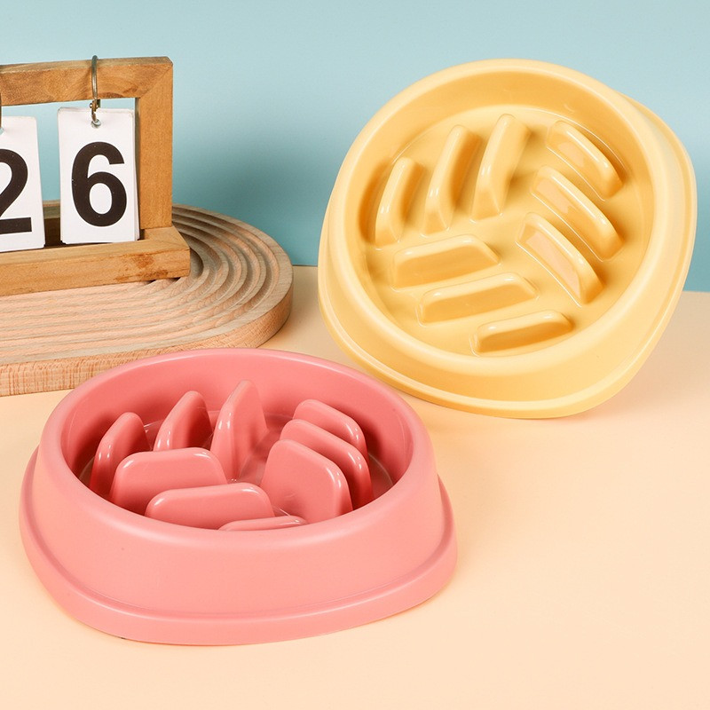 Uus lemmikloomade aeglase toidu kauss, koerte lämbumise vältimise kauss, suure mahutavusega söötja, libisemisvastane ja ümberminekuvastane lemmikloomakauss hulgimüük