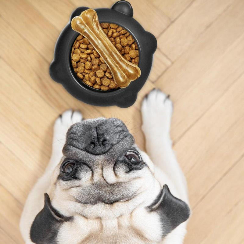 Posuda za pse za sporo hranjenje, zdjelica za hranjenje, zaustavljanje hranjenja, posuda za pse, spore hranilice, silikonska podloga za slagalice, podloga za poslastice za pse s uzorcima za jogurt