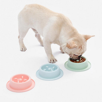 Κύπελλο αργής τροφοδοσίας Ασφαλές αντιολισθητικό μπολ τροφοδοσίας κατοικίδιων για αργή κατανάλωση τροφής Ιδανικό για γάτες Σκύλοι Αποτρέπει το ισχυρό ανθεκτικό κατοικίδιο