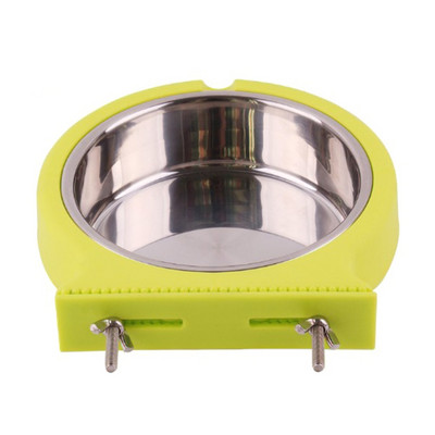 Y5LE Crate Dog Bowl Nerezová závesná miska do klietky Odnímateľná miska na krmivo a vodu