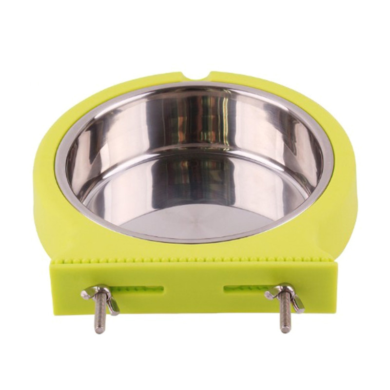 Y5LE Crate Dog Bowl Nerezová závesná miska do klietky Odnímateľná miska na krmivo a vodu