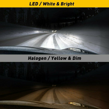 2 бр. 2 бр. Hi/Low Kit Beam Супер ярки LED мигачи DRL Автомобилни фарове за мъгла Крушка за шофиране