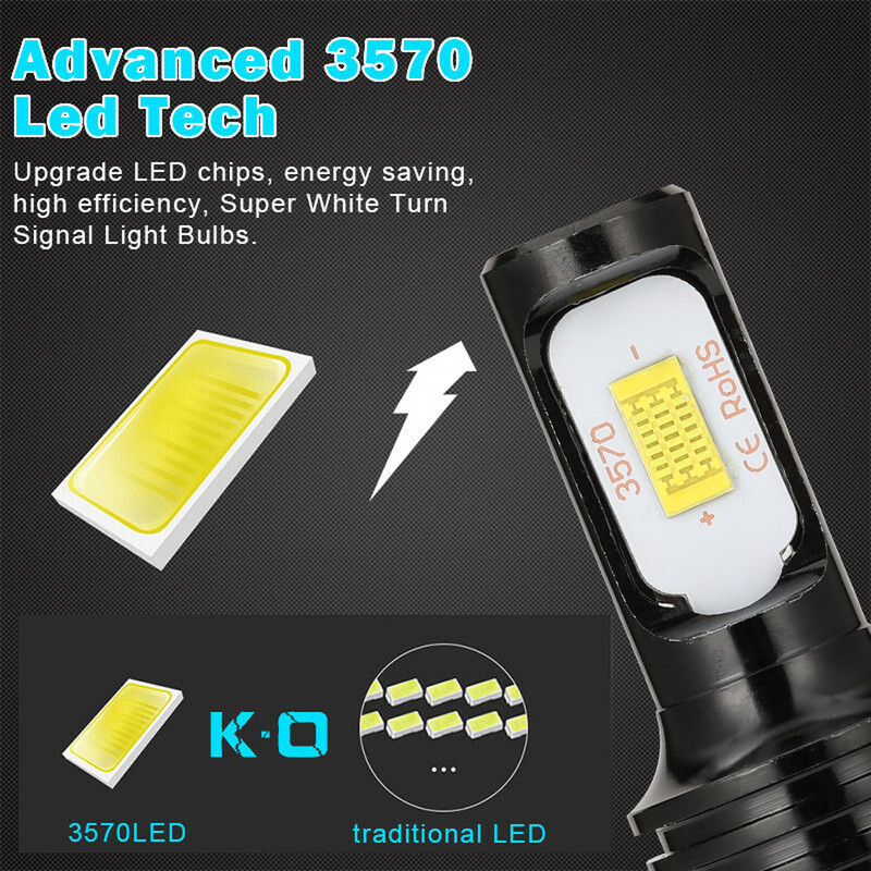 2vnt H4 H7 LED automobilio priekinis žibintas H11 H8 H9 automobilio rūko žibintas H1 H3 9005 HB3 9006 HB4 lemputės automatinis vairavimo žibintas 12V 6000K