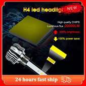 LED automašīnas priekšējais lukturis H1 H3 H4 H7 H8 H9 H11 lampas 4500K 6500K 8000K priekšējo lukturu spuldzes automašīnu auto miglas lukturis 20000LM auto lukturi