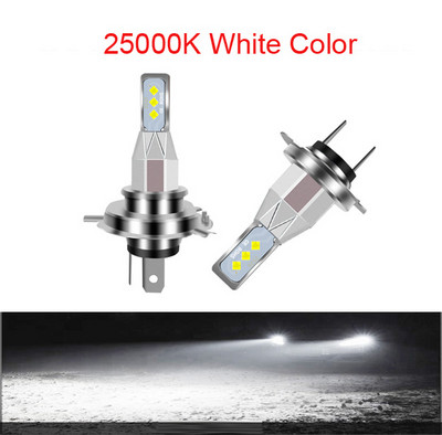 2vnt Nauji H3 H1 Led H4 H11 HB4 HB3 9005 9006 Rūko žibintai Motociklų priekinių žibintų lemputės Automobilių Auto žibintai 20000Lms CSP 6000K 3000K 12V