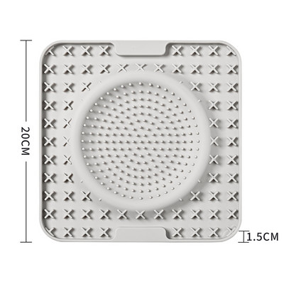 Χαλάκι τροφοδοσίας κατοικίδιων Πιο αργό μαξιλαράκι τροφοδοσίας για σκύλο γάτας Licky Licking Mat Puppy Bathing Pads Dispenser τροφών για κατοικίδια σιλικόνη