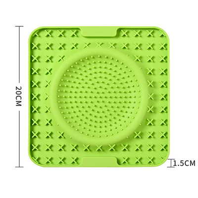 Χαλάκι τροφοδοσίας κατοικίδιων Πιο αργό μαξιλαράκι τροφοδοσίας για σκύλο γάτας Licky Licking Mat Puppy Bathing Pads Dispenser τροφών για κατοικίδια σιλικόνη