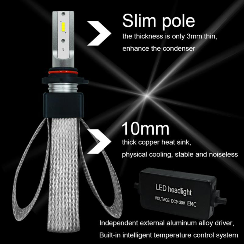 9006/HB4 LED esituli 26000LM CSP kiiplamp 120W esipirn 6500K valge ülikõrge heledusega automaatne udulamp 12V 24V autotuled