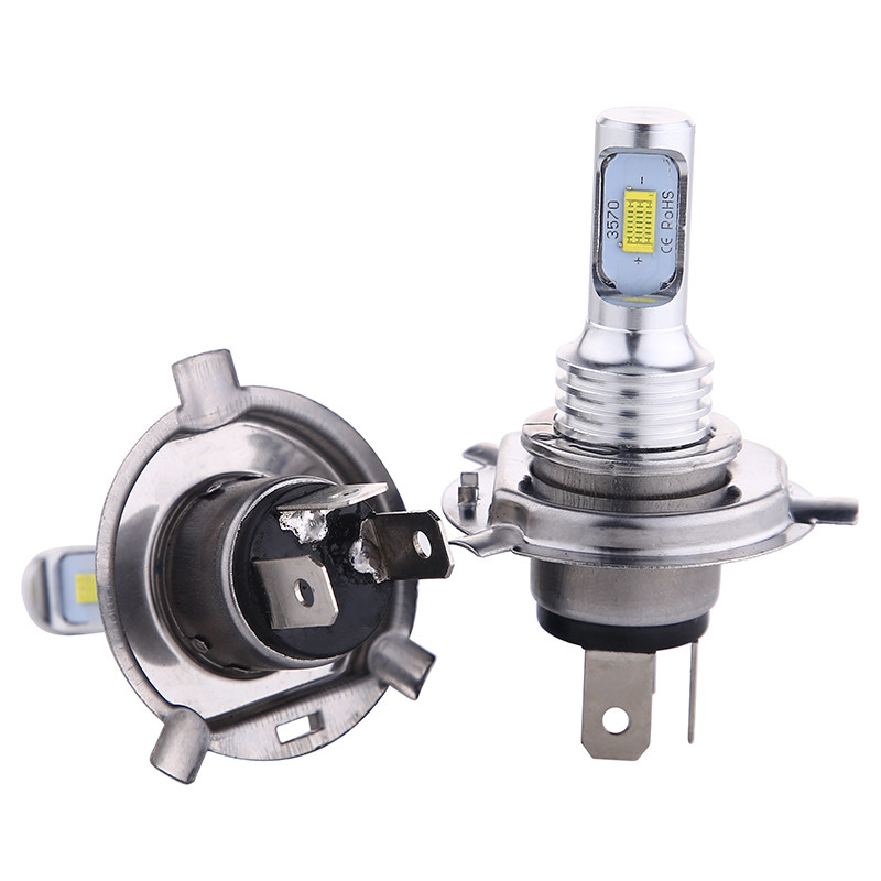 2 vnt H1 H3 Led automobilių rūko žibintų lemputės DRL H4 H8 H9 H11 9005 9006 9012 H4 H7 automatinė lempa 6000K 6500K 80W 12V 24V 3750 lustai priekinis žibintas