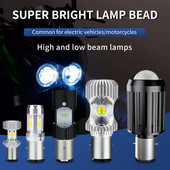 Motociklo LED lemputės prožektorius Itin ryškus tolimųjų ir artimųjų šviesų žibintas 12-96V elektrinės transporto priemonės lempa balta šilta balta šviesa