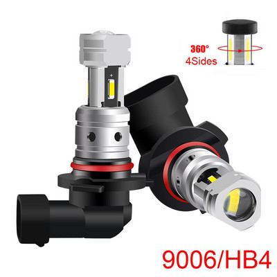 2vnt H4 H7 H11 H8 LED priekinių žibintų lemputės Canbus tolimųjų šviesų 50000LM itin ryškūs automobilių žibintai 24 CSP turbo LED diodų lempos 12V 24V