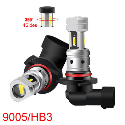 2vnt H4 H7 H11 H8 LED priekinių žibintų lemputės Canbus tolimųjų šviesų 50000LM itin ryškūs automobilių žibintai 24 CSP turbo LED diodų lempos 12V 24V