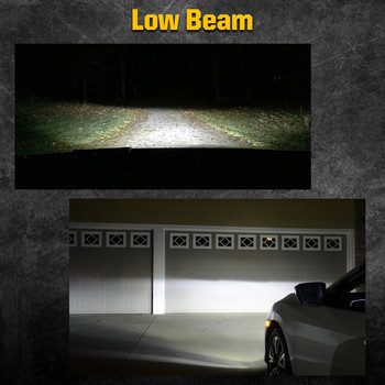 2PCS 9005/HB3 9006/HB4 Προβολείς LED Λαμπτήρες 6000K Μεγάλης ή Χαμηλής Σκάλας Super White Bright για αξεσουάρ αυτοκινήτου Dodge/Jeep/Chrysler
