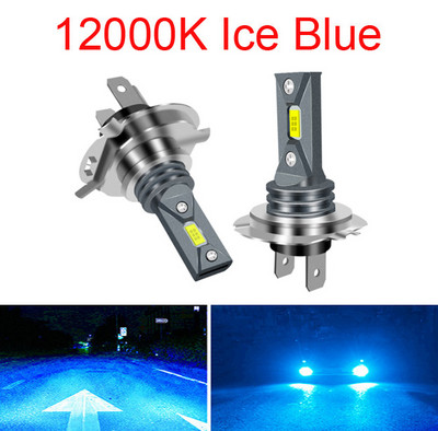 2Pcs H7 H4 LED крушка за автомобилни фарове H1 H8 H9 H11 H16 9005 HB3 9006 HB4 Canbus 80W 20000LM Light Turbo Lamp 12V 6500K 4300K