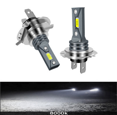 2Pcs H7 H4 LED крушка за автомобилни фарове H1 H8 H9 H11 H16 9005 HB3 9006 HB4 Canbus 80W 20000LM Light Turbo Lamp 12V 6500K 4300K