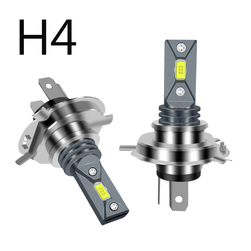 2vnt H7 H4 LED automobilio priekinio žibinto lemputė H1 H8 H9 H11 H16 9005 HB3 9006 HB4 Canbus 80W 20000LM šviesos turbo lempa 12V 6500K 4300K