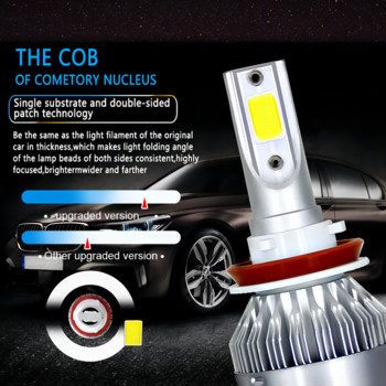 2 ΤΕΜ C6 Αυτοκινήτων LED Προβολείς 80W Υψηλής ισχύος Εξαιρετικά Φωτεινός Προβολέας LED Προβολείς Αυτοκινήτου