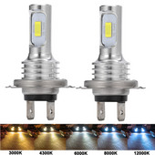 2Gb H4 H7 H1 Led automobiļu priekšējie lukturi 880 881 9005 9006 H3 H15 H11 Auto Bulb tālās gaismas tālsatiksmes miglas lukturi 12V 6000K