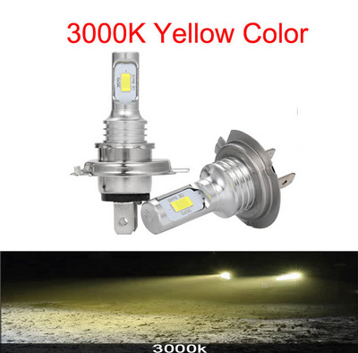 2Gb H4 H7 H1 Led automobiļu priekšējie lukturi 880 881 9005 9006 H3 H15 H11 Auto Bulb tālās gaismas tālsatiksmes miglas lukturi 12V 6000K