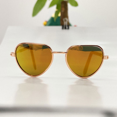 1 τμχ Γυαλιά ηλίου σκύλου σε σχήμα καρδιάς Cat Lovely Reflection Eye Wear Small Dog Cat Pet Funny Photo Props Γυαλιά Αξεσουάρ Προϊόν