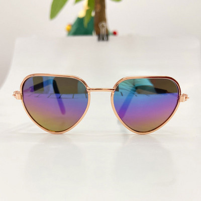 1 τμχ Γυαλιά ηλίου σκύλου σε σχήμα καρδιάς Cat Lovely Reflection Eye Wear Small Dog Cat Pet Funny Photo Props Γυαλιά Αξεσουάρ Προϊόν